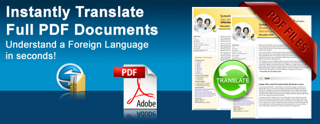 Translate language in pdf